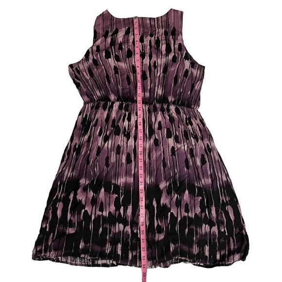 J. Jill Women's Purple and Black Abstract Sleeveless Sundress Size Medium - Picture 8 of 9